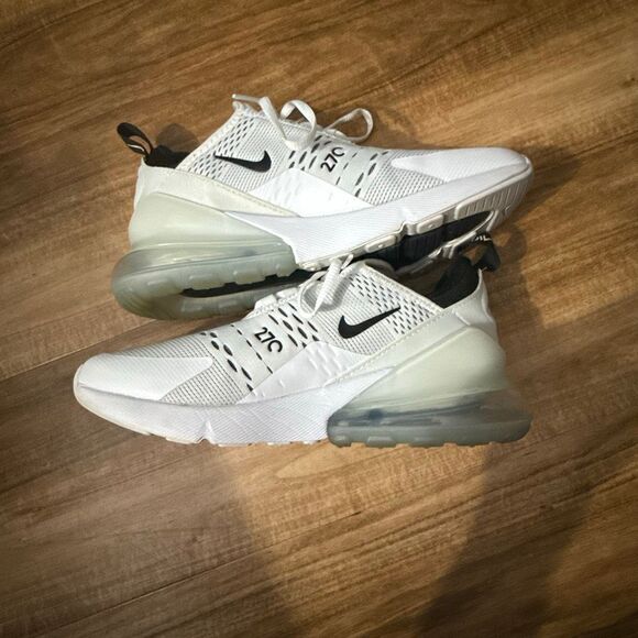 Nike Women’s Air Max 270 White/Black Size 7.5 - Picture 6 of 7